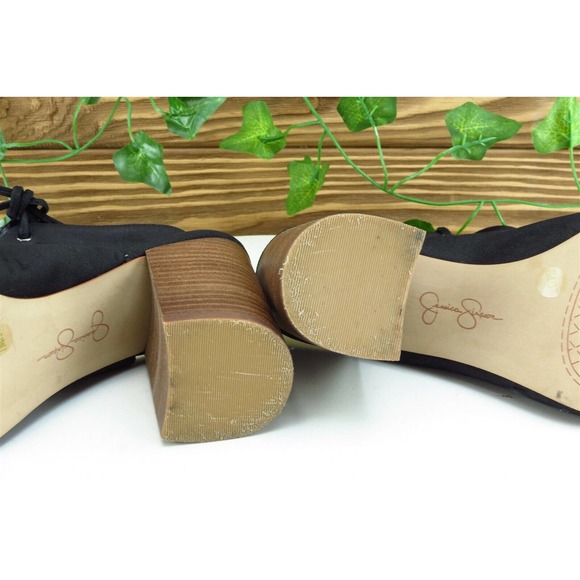 Jessica Simpson Women‎ Sz 7 M Black Pump Synthetic Shoes Tilory - Picture 8 of 11